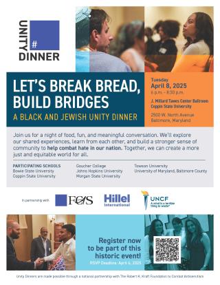 UNITY Dinner Flyer for Black and Jewish students